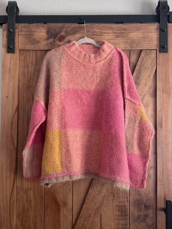 Free People Sweaters - Free People Oversized Multi Sweater Sz S